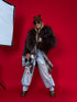 "CHILLY" LD04 artificial fur coat - choco